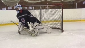 Goalie School.Тренировка Хоккейного Вратаря.Перемещение от штанги к штанге(Reverse)RVH