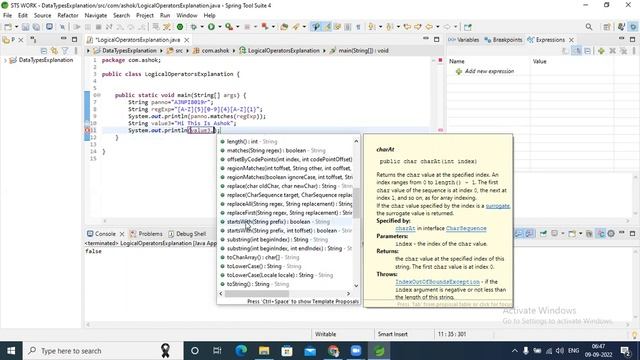 05-String class methods And Arrays In java смотреть онлайн
