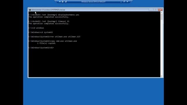 How to reset a lost administrator password in Windows Server 2016 смотреть онлайн