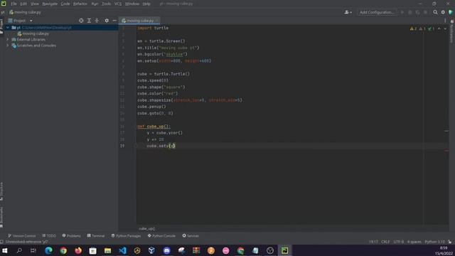 coding a moving cube with turtle in python! [download link below] смотреть онлайн