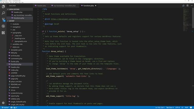 Learn WordPress Theme Development Tutorial Bootstrap Navigation Hover Effect & Scroll to Top смотреть онлайн