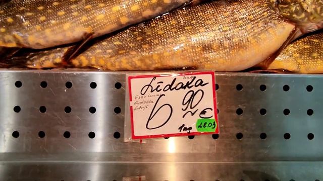 ЦЕНЫ В РЫБНОМ ПАВИЛЬОНЕ НА ЦЕНТРАЛЬНОМ РЫНКЕ В РИГЕ . ОГРОМНЫЙ ВЫБОР смотреть онлайн