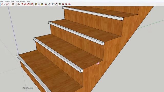 SketchUp 3-D Drawing – How to Add Stair Nosing to Stairway смотреть онлайн