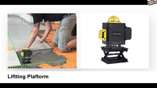 #Зеленый #лазерный #уровень #GROSAM, 16 #линий, 4#D, 360 #Горизонтальные #и #вертикальные