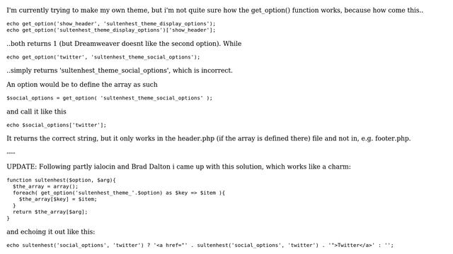 Wordpress: get_option function смотреть онлайн