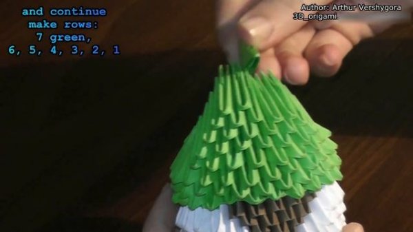 How to make a paper Jedi Master Yoda from Star Wars. 3D origami tutorial