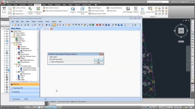 Exporting Data to Autodesk. Storm and Sanitary Analysis. AutoCAD Civil 3D 2012 смотреть онлайн