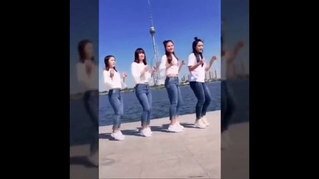 ASIAN GIRLS SHUFFLE DANCE