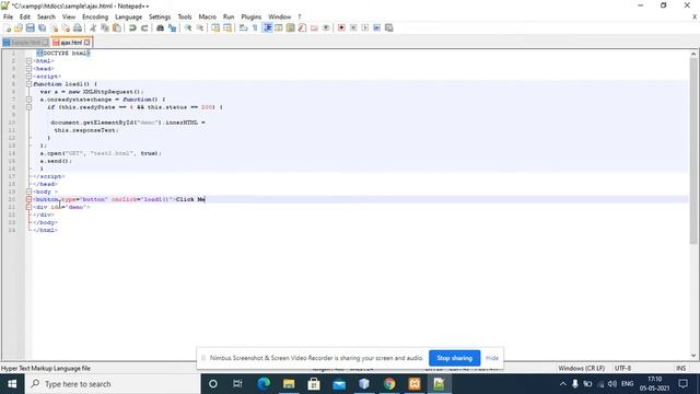AJAX PROGRAM EXECUTION IN WEB TECHNOLOGY смотреть онлайн