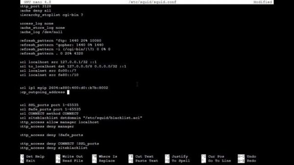Настройка IPv6 digitalocean на прокси-сервере и смена портов / Configuring digitalocean IPv6