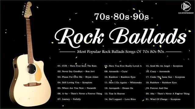 70s 80s 90s Rock Ballads Most Popular Rock Ballads Of All Time смотреть онлайн