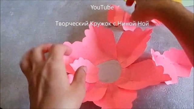 Красивый цветок из бумаги который делается проще, чем можно представить смотреть онлайн