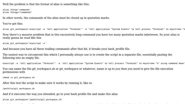 Bash profile commands with multiple "'` issues (2 Solutions!!) смотреть онлайн