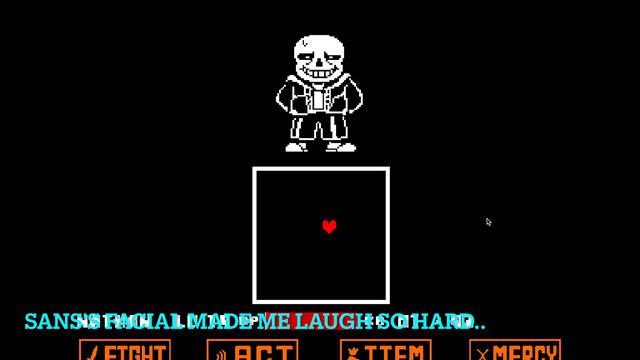 Undertale beating Sans(start of a soulless pacifist run!!) смотреть онлайн