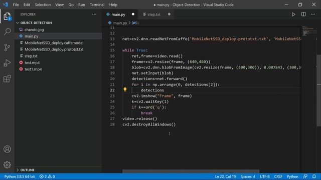 Python Project: Real Time Object Detection in Python & Opencv | KNOWLEDGE DOCTOR | Mishu Dhar смотреть онлайн