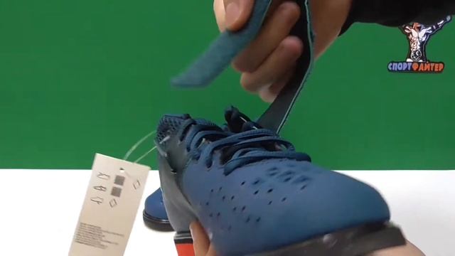 Штангетки Adidas Powerlift 3.1 сине-зеленые смотреть онлайн
