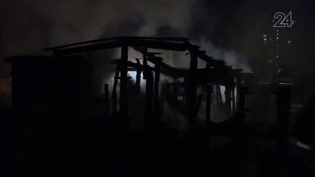 В частном секторе на улице Тургенева произошел пожар