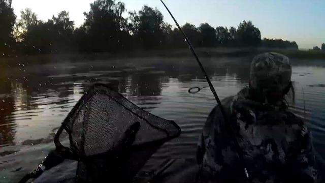 Поклёвка щуки на Лотошинских торфяниках. смотреть онлайн