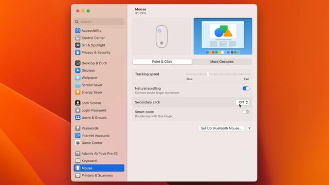 Turn on Right Click on Apple Magic Mouse Mac OS 13 Ventura смотреть онлайн
