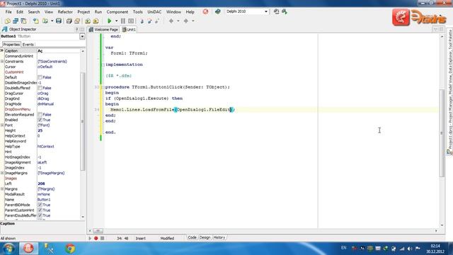 RAD Studio Delphi 2010 Dialogların istifadə qaydaları. смотреть онлайн