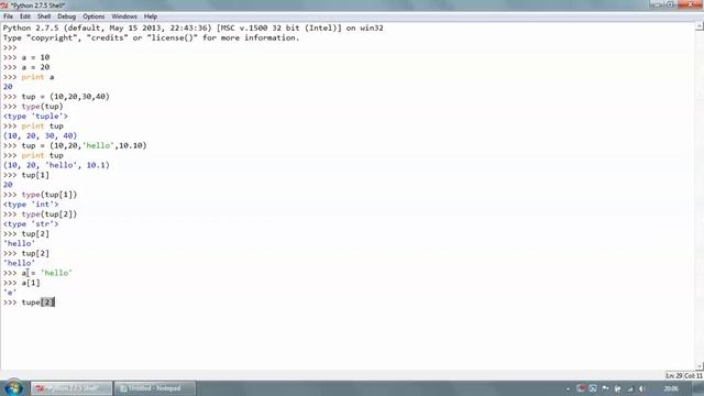 3. Python Data Type: TUPLE смотреть онлайн