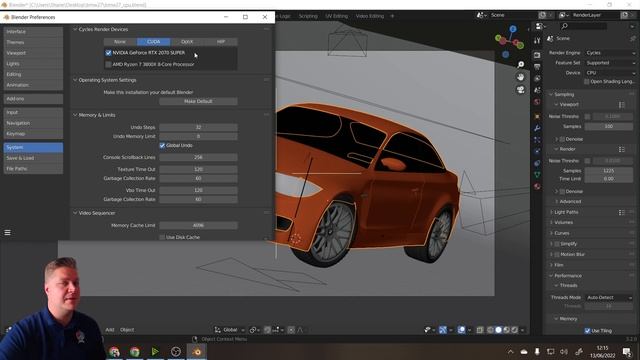 How to enable GPU RENDERING in BLENDER смотреть онлайн