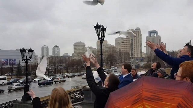 голуби на свадьбу