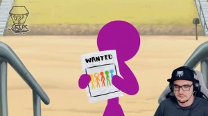 Анимация против МАЙНКРАФТ но ОРАНЖЕВЫЙ БУШУЕТ ( King Orange has Anger issues avm) _ Реакци