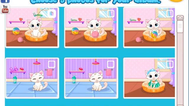 How to Take Care of Your Pet Cat Game Video for Kids - My Kitty Album смотреть онлайн