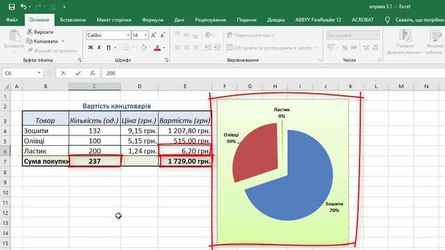 3.1. Електронні таблиці. Табличний процесор Microsoft Office Excel | 7 клас | Ривкінд смотреть онлайн