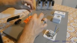 Соединение проводов в распределительной коробке