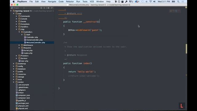 Урок №3 по Laravel 5 от Jeffrey Way на Русском. Маршрутизация, контроллеры и представления. смотреть онлайн