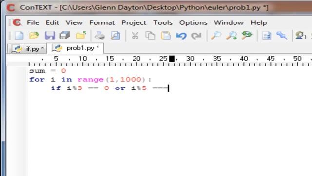 Project Euler Problem 1 - Python смотреть онлайн