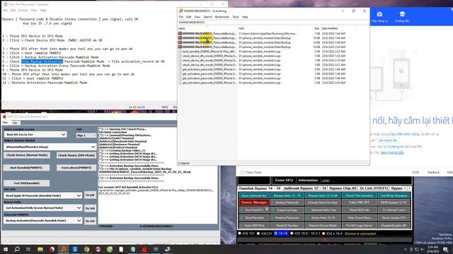 6SP IOS 15.7.6  Bypass - Password Code - Disable Itunes Connection -  Yes Signal  - Call OK By UMT