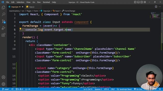 22. React JS Date & Time Form Bangla Tutorial | React Js Full Course смотреть онлайн