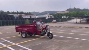 Грузовой трицикл на автодроме (змейка с 1:50).