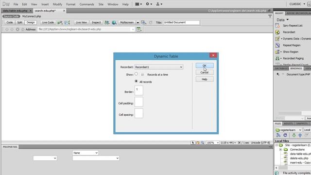 6 การค้นหา search edu -- Dreamweaver+php+mysql พื้นฐาน смотреть онлайн