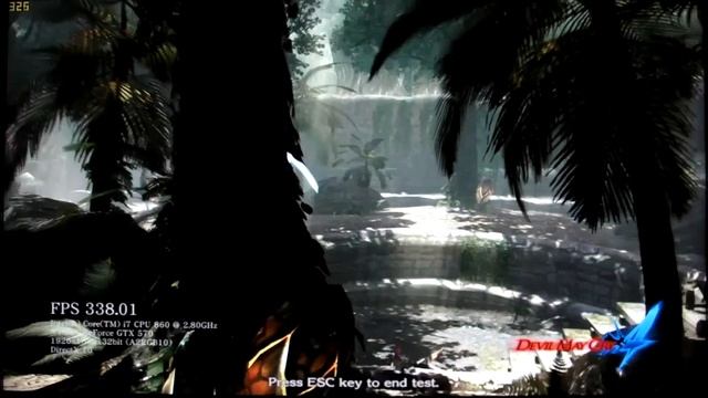 DEVIL MAY CRY 4 BENCHMARK DX10 1920X1080 4XAA SLI 2X GTX 570 @850MHz CORE i7-860 @4.0GHz смотреть онлайн