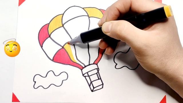 How to draw Pusheen in a balloon.Как нарисовать Пушина на воздушном шаре.#1k смотреть онлайн