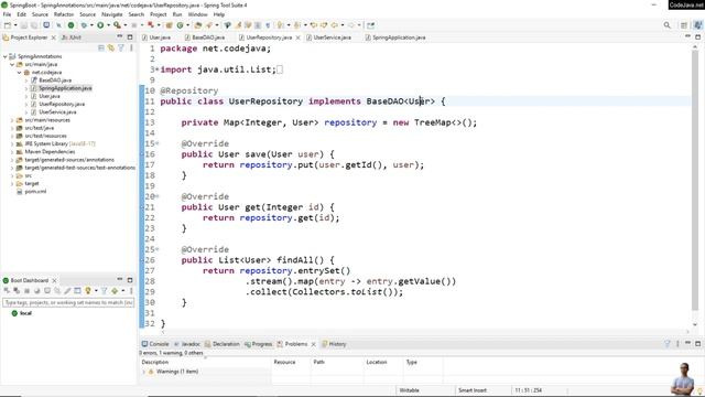 Spring @Repository Annotation Examples смотреть онлайн