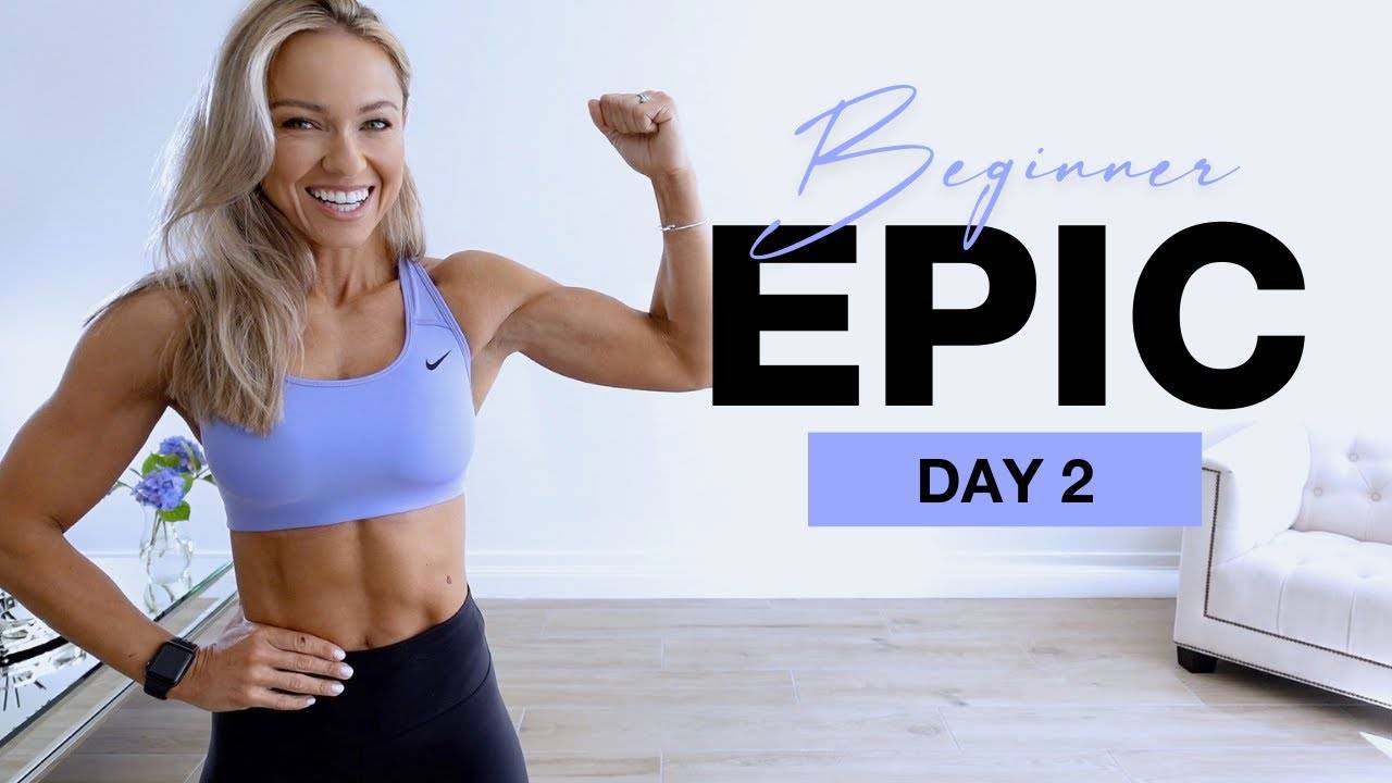 Caroline Girvan - DAY 2 of Beginner EPIC _ No Equipment Upper Body Workout смотреть онлайн