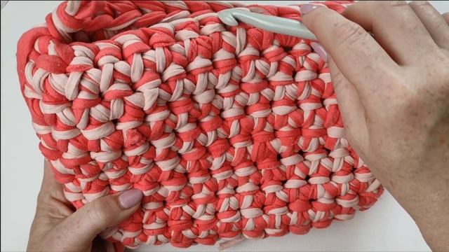 Bag crochet easy pattern for beginners step by step tutorial, tshirt yarn trendy bag 2023 смотреть онлайн