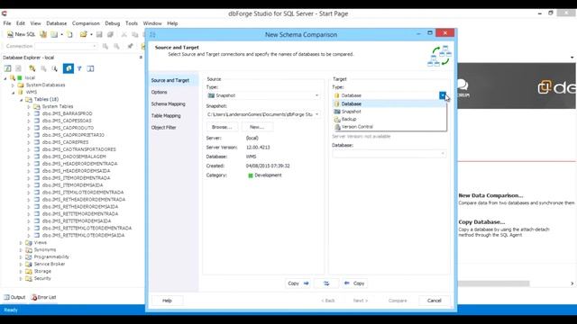 MS SQL Server Comparando estrutura de banco de dados com DBForge Studio смотреть онлайн