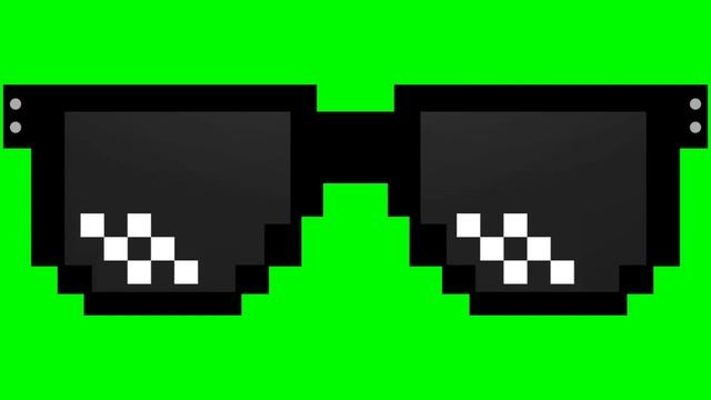 ФУТАЖ ПИКСЕЛЬНЫХ ОЧКОВ LIKE a BOSS на ЗЕЛЕНОМ ФОНЕ / PIXEL GLASSES on GREEN SCREEN смотреть онлайн