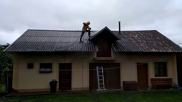 Мойка шифера от старой краски смотреть онлайн