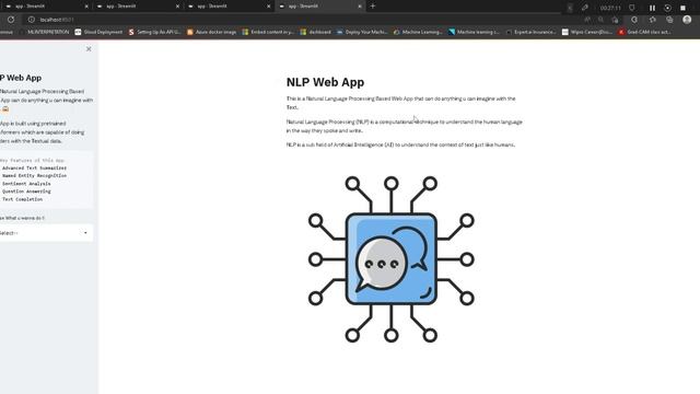 Complete NLP Web App Using HuggingFace, spaCy, Streamlit in Python | NLP Web app tutorial in python смотреть онлайн