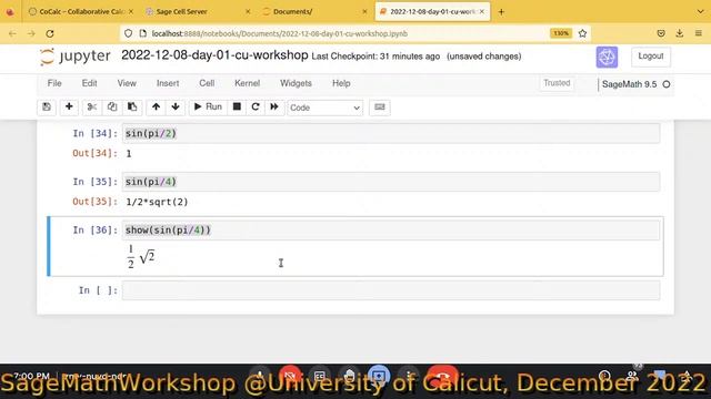 Workshop : Introduction to SageMath смотреть онлайн