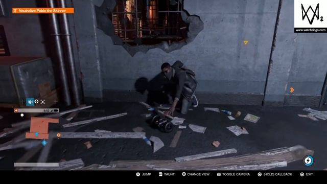 Watch Dogs 2: Eye for an Eye - Neutralize Pablo the Skinner (real dog fight) in ghost mode смотреть онлайн