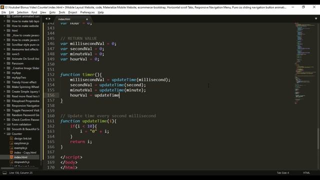 Stopwatch Counter UI Design with Animation In HTML,CSS,JAVASCRIPT & JQUERY | Countdown Timer смотреть онлайн