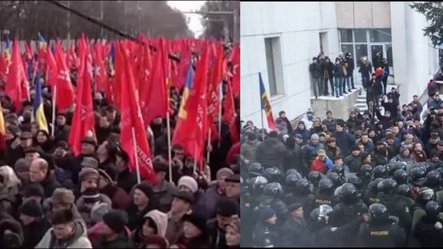 Moldova political crisis: Protesters demand snap polls смотреть онлайн